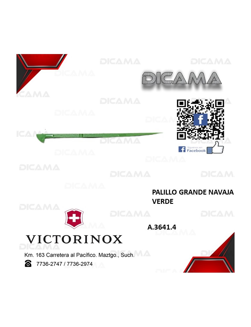 PALILLO GRANDE NAVAJA VERDE