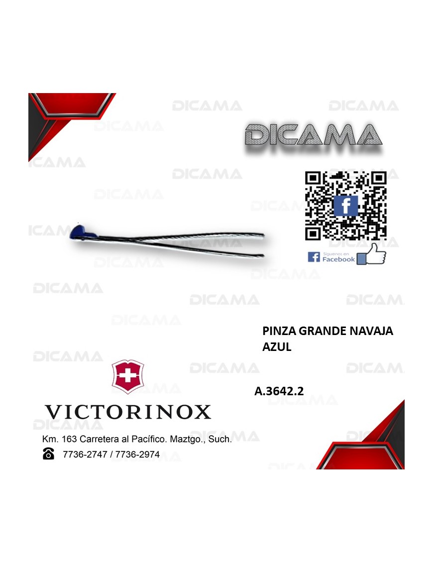 PINZA GRANDE NAVAJA AZUL