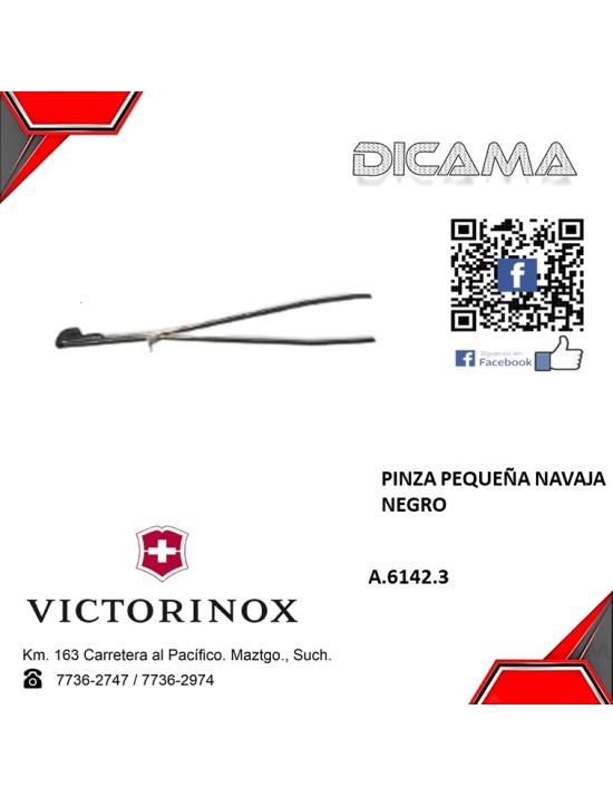 PINZA PEQUEÑA NAVAJA NEGRO