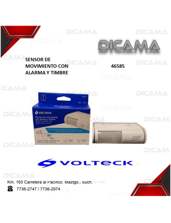 SENSOR DE MOVIMEINTO CON ALARMA Y TIMBRE