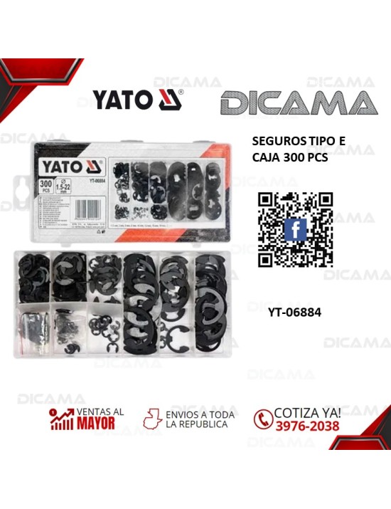 SEGUROS TIPO E CAJA 300 PCS