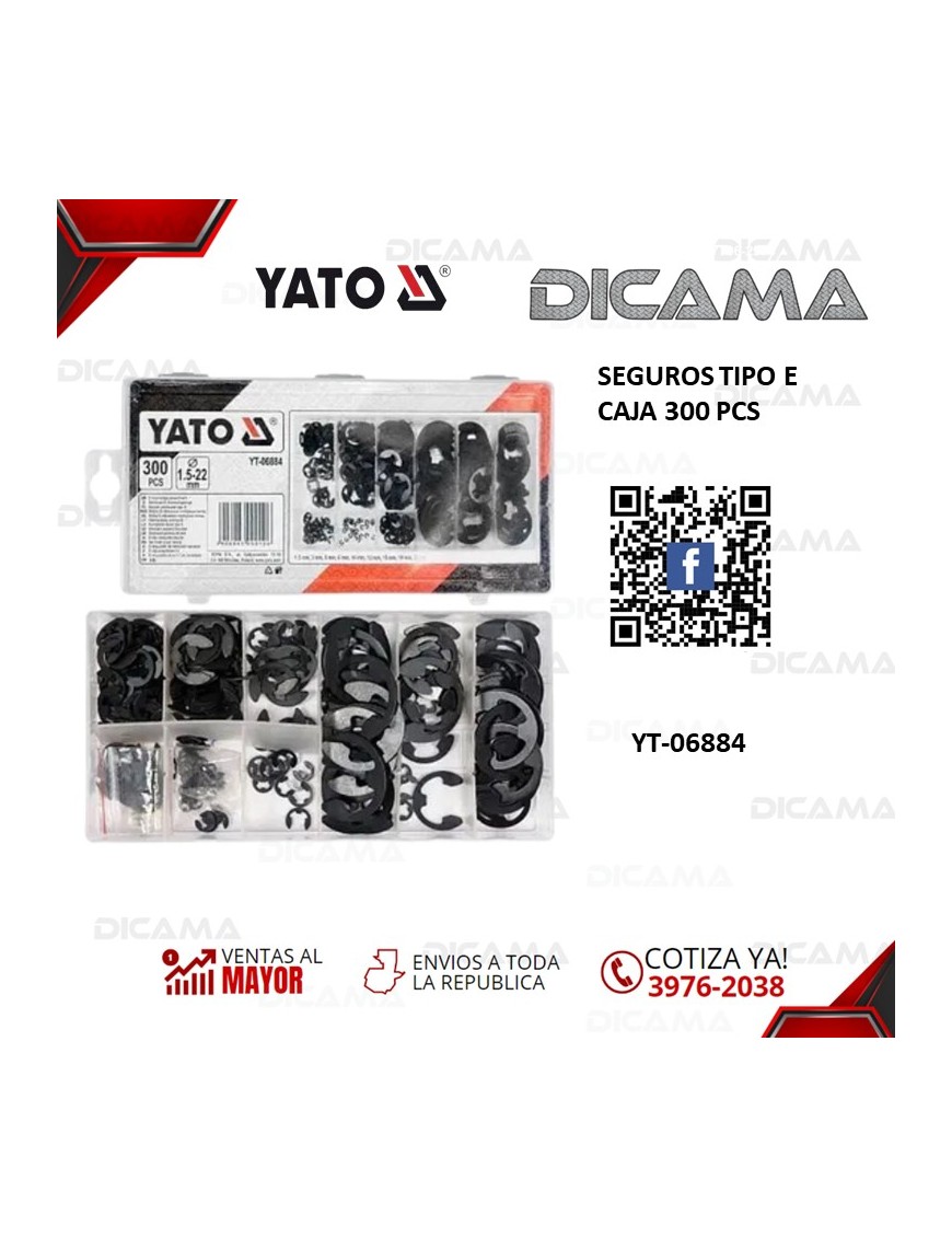 SEGUROS TIPO E CAJA 300 PCS