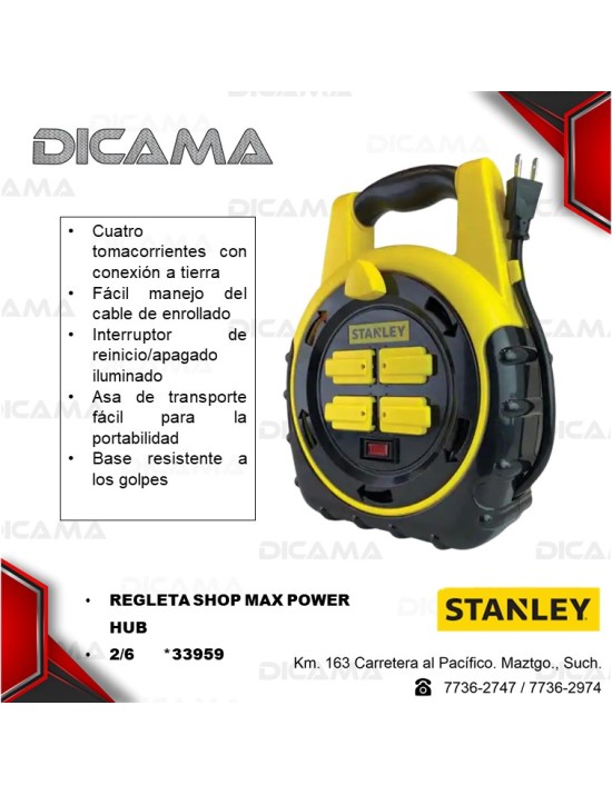 REGLETA SHOPMAX POWER HUB 2/6