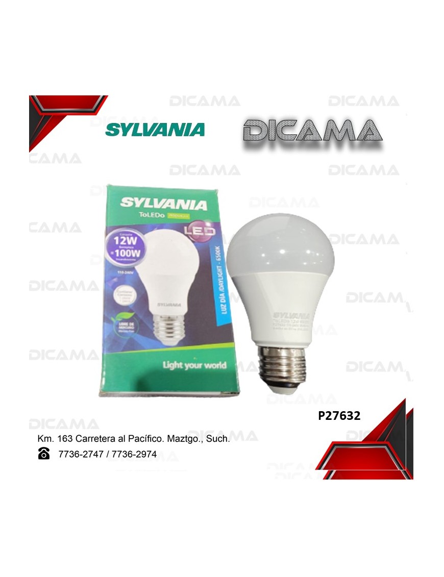 BOMBILLA LED 12 WATTS CONSUME REMEMPLAZA 125W INCANDESC