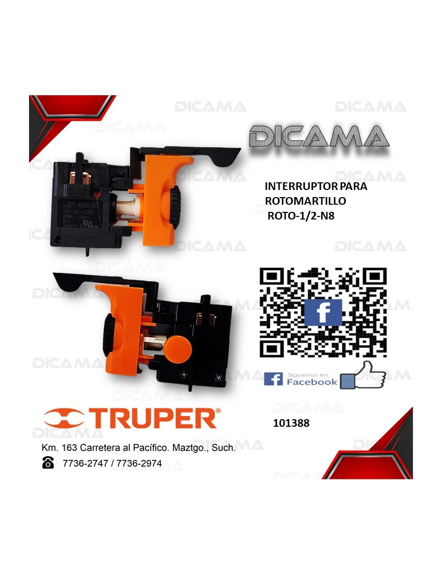 INTERRUPTOR PARA ROTO-1/2-N8