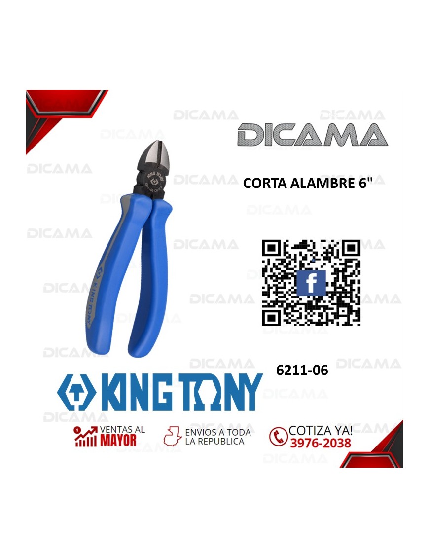 PINZA 6" CORTA ALAMBRE