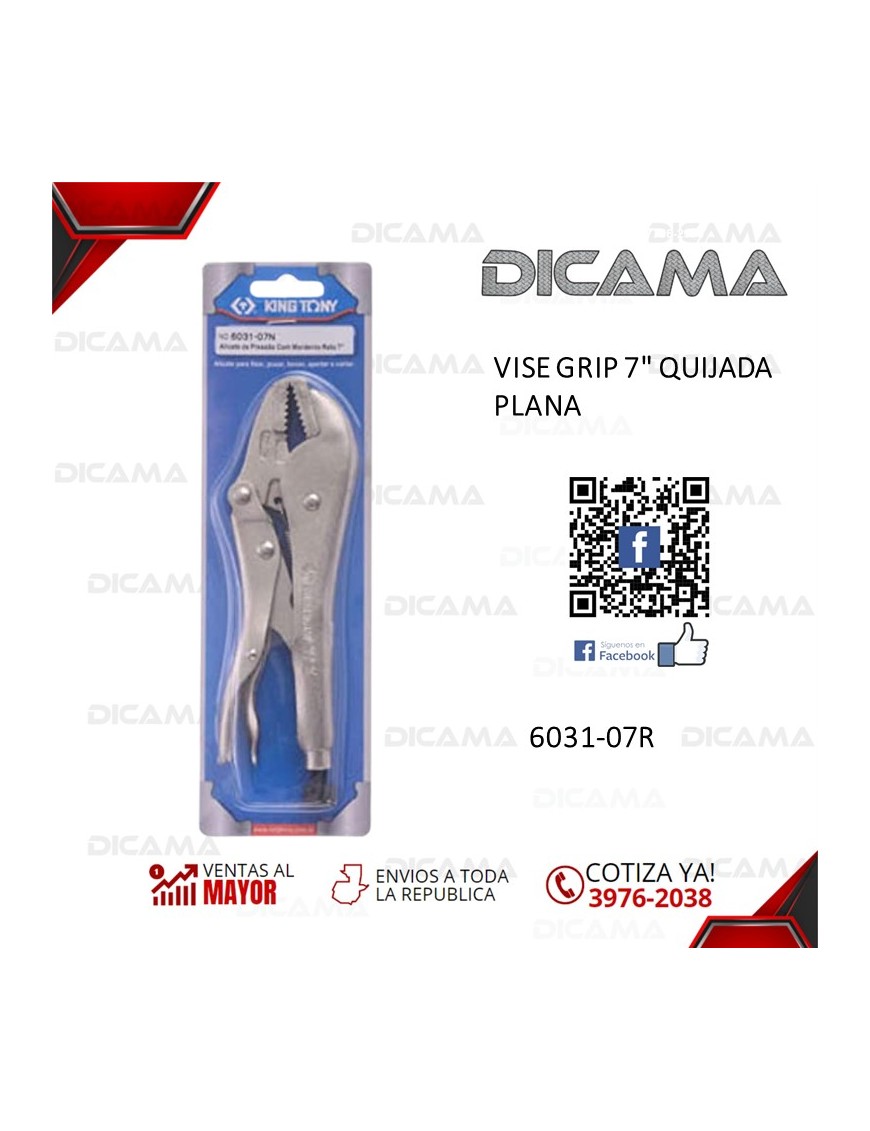 VISE GRIP 7" QUIJADA PLANA
