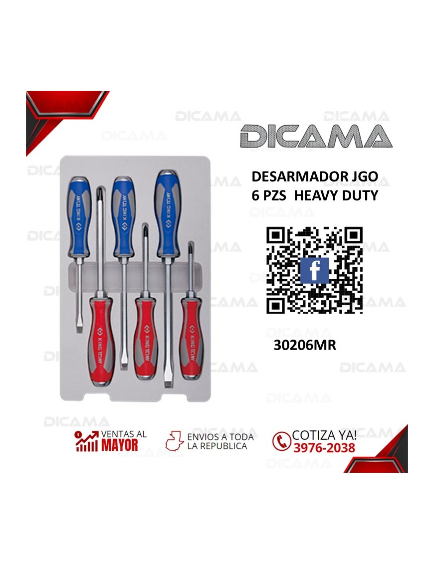 DESARMADOR JGO 6 PZS  HEAVY DUTY
