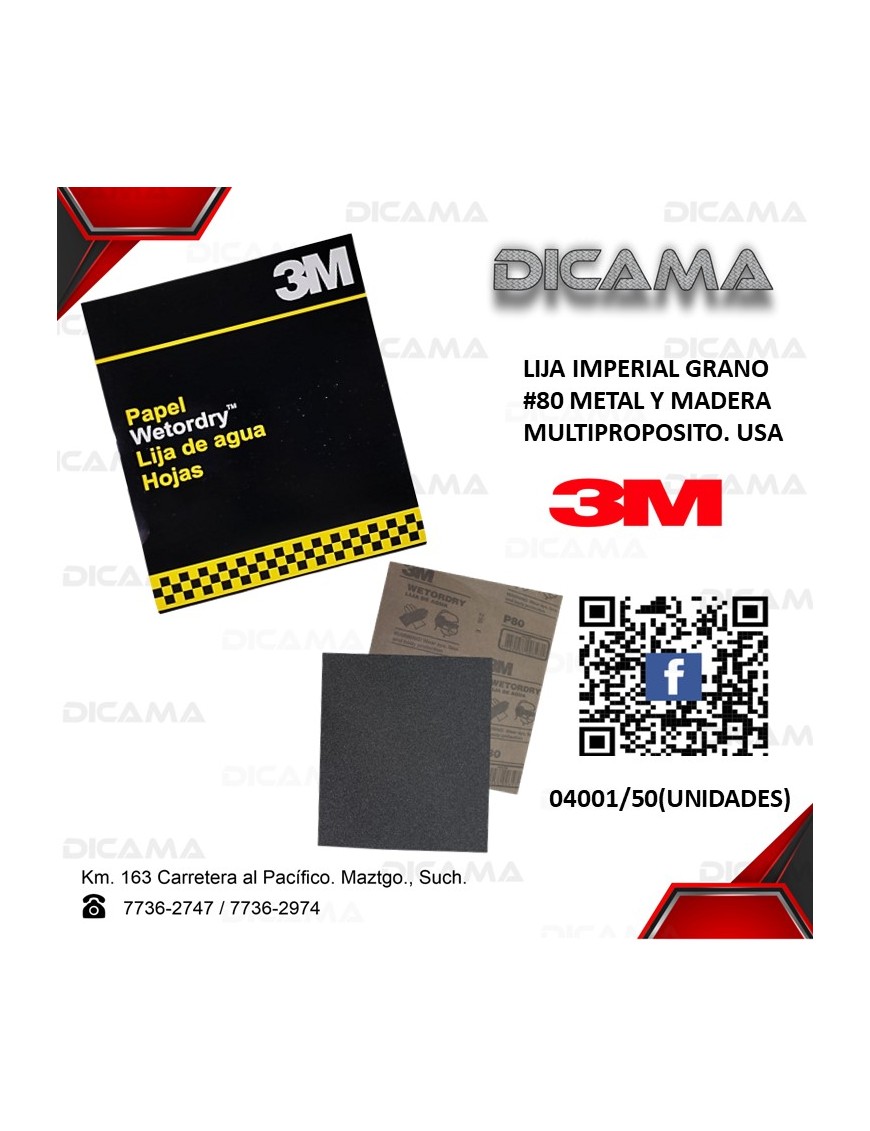LIJA AGUA TRIMITE GRANO #80 04016