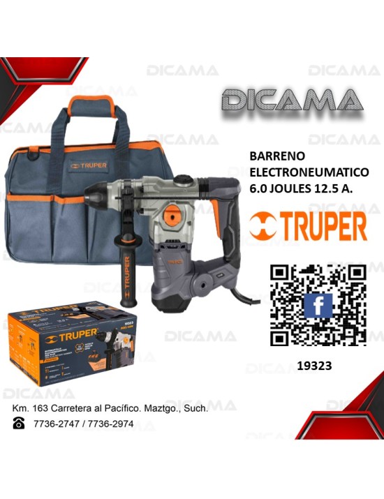ROTOMARTILLO 1/2" 1600 WATTS ELECTRONEUMATICO R 6.0 JOULES