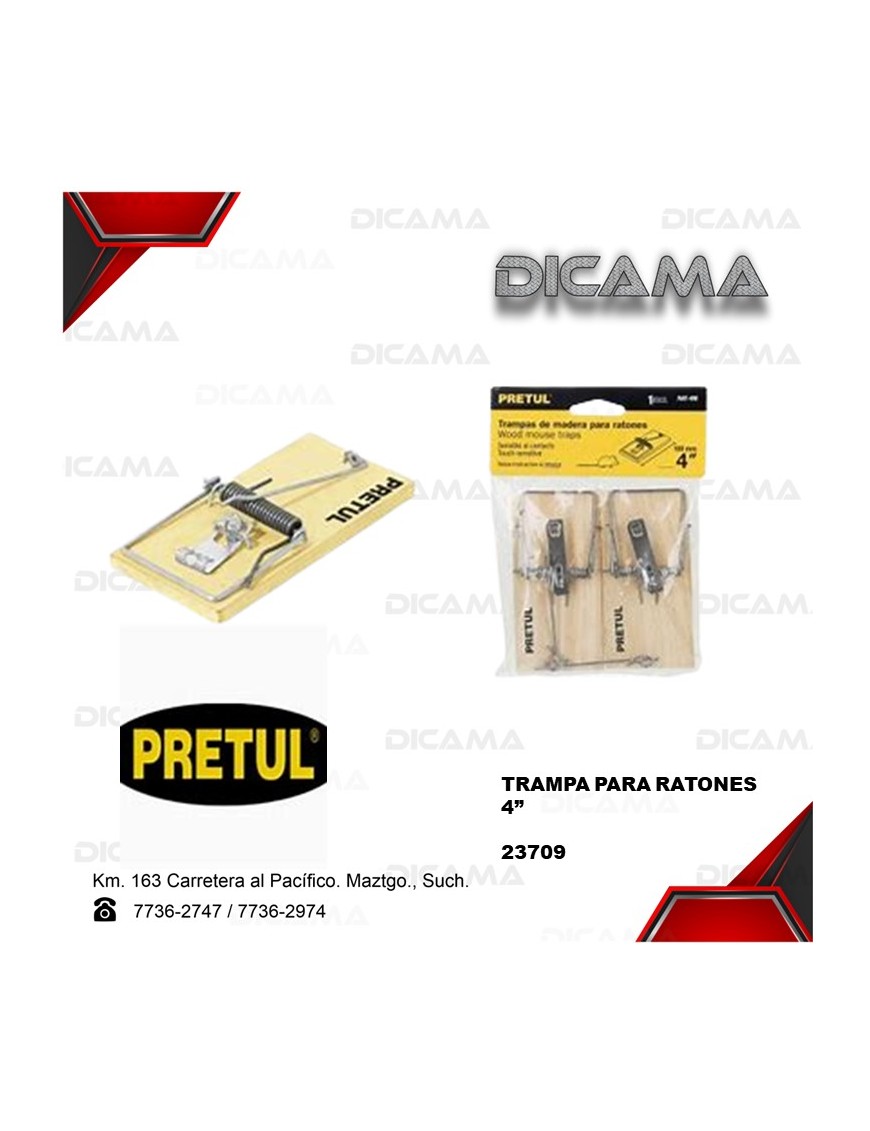 TRAMPA PARA RATONES 4"