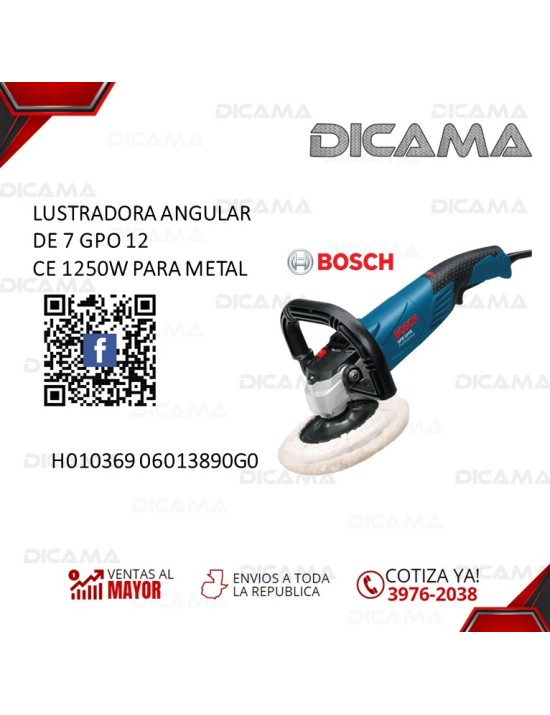 LUSTRADORA 7" 1250W PARA METAL GPO