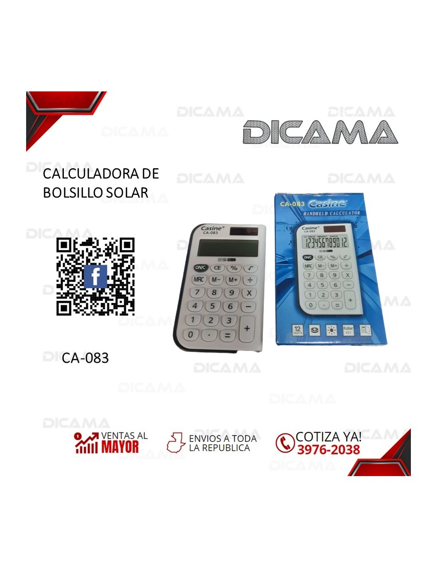 CALCULADORA DE BOLSILLO SOLAR